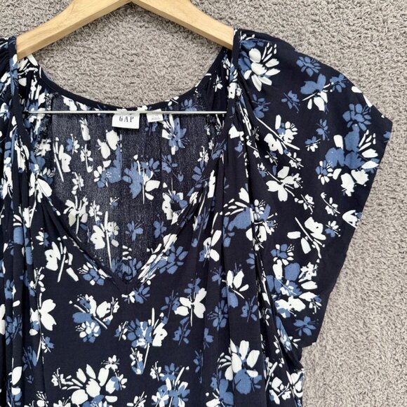 GAP Floral Print Raglan Sleeved Shift Dress - Picture 7 of 11